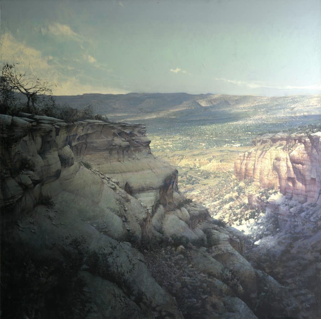SPRICK DANIEL A View from Colorado National Monument oil on board x $