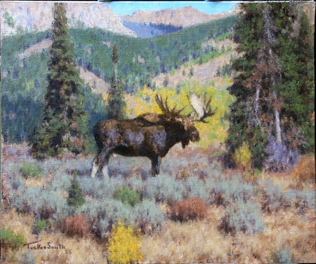 SMITH, TUCKER "Granite Creek Bull"
oil, 10 x 12 in - ,000