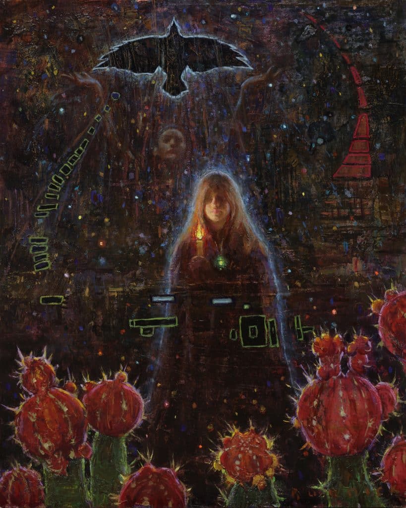 Burdick Scott Vision Quest oil x $