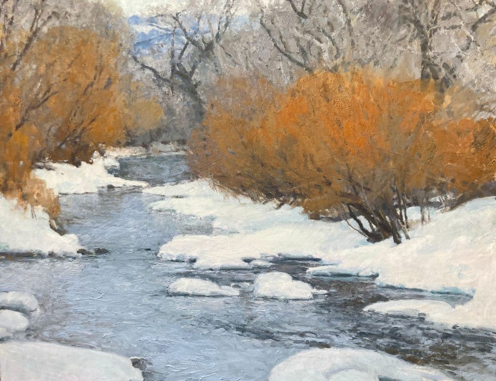 Chmiel, Len "The Chill is Gone" oil, 25 x 34 in - ,000