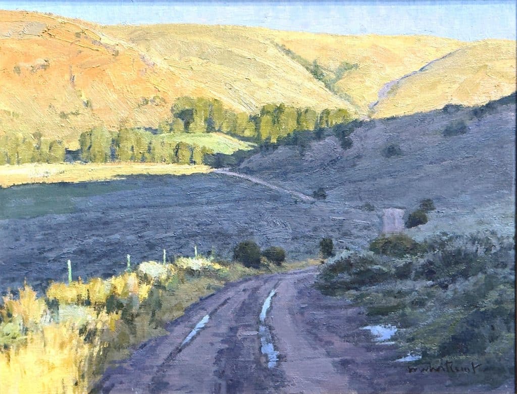 WHITCOMB SKIP Breakfast Bell A Bar A Ranch oil on linen x $